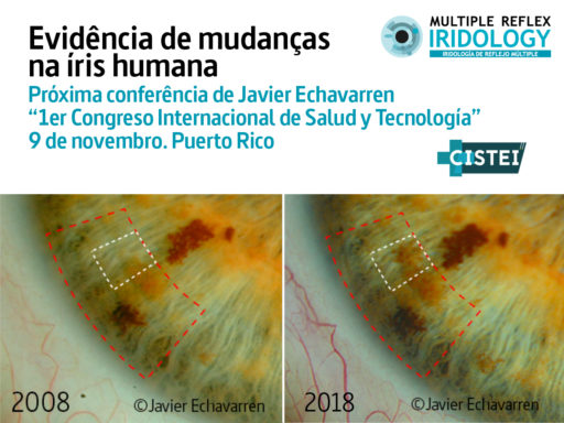 Próxima conferência: Evidência de mudanças na íris humana.